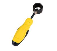 Handle Leather Puncher, Yellow Handle, Security Holder Marking Punch, Sturdy Punching Tool for Leather, Wood, and Metal Crafting, Material Carbon Steel