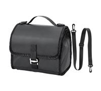 Handlebar Bag, Foldable Bike Organizer, 7L Quick-Release Storage for Hot Cold Snacks Drinks, Shoulder Strap Carry Pouch Cycling Gear Travel Basket Delivery Essentials Ride Use,