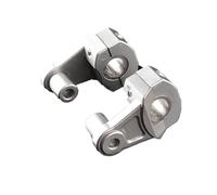 Handlebar Clamps Riser Riser per manubrio moto per 22MM 7/8"-28MM 1 1/8" per Honda, adatto per Kawasaki, Ducati, Yamaha, Ktm(1 Set Silver)