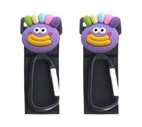 Handlebar Hook 2X Stroller Clips, Stroller Straps Heavy Duty Lock Convenient Hook Accessories For Wheelchair Shopping Cart Versatile Strap Holder For Bags Groceries Travel Gear