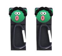 Handlebar Hook 2X Stroller Clips, Stroller Straps Heavy Duty Lock Convenient Hook Accessories For Wheelchair Shopping Cart Versatile Strap Holder For Bags Groceries Travel Gear