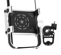 Handlebar Phone Mount, Adjustable Smartphone Cradle, 360 Rotation, Secure High-Speed Lock, Clamp Design, Sturdy Build, Easy Installation, Compatible Bicycles and Electric Scooters