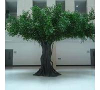 Handmade Artificial Simulation Plant Wishing TreeTall Tree Ficus, Faux Trees Indoor with Natural for Decor Living Room Outdoor(7M)
