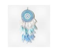 Handmade Blue Dream Catcher Ornaments for Bedroom Wall - Perfect Hanging Decoration for a Cozy Space