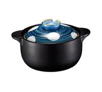 Handmade ceramic clay pot, household kitchen clay soup pot(B,2.5L)