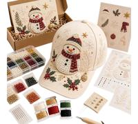 Handmade Christmas Beaded Hat DIY Embroidery Craft Kit