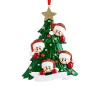 Handmade Christmas Ornament - Christmas Tree Ornament | Cute Figurine Seasonal Tree Pendant for Dining Table Living Room Indoor Outdoor Gathering Mantle Fireplace Porch Wreath Cabinet