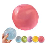 Handmade Coconut Oil Squishy Ball, Super High Moldable Crystal Coconut Oil Stress Ball, Soft and Non-sticky, Lightweight and Portable (Pink)