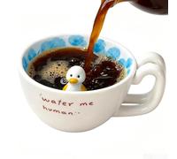 Handmade Coffee Cup With 3D Duck Penguin Figure | Cute Cartoon Duck Penguin Ceramic Mug, 350ml Ceramic Animal Drinking, For Mom Friend Sister Kids Girls Birthday Party Holiday Home Offices