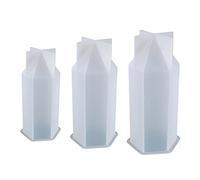 Handmade cono esagonale Desktop Decor Mold Crystal Point Tower Ornament resina epossidica stampo decorazioni per la casa Silicone fioriera e vassoio
