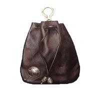 Handmade Cowhide Retro Storage Bag, Retro Coin Purse Handmade Leather Wallet, Portable Retro Handmade Key Pouch, Simple Handmade Bag for Women (Color : Coffee, Size : 1 size)