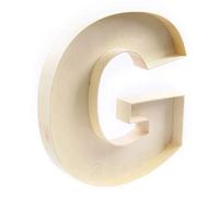 Handmade Crafts - Cassetta delle lettere riempibile G, a forma di lettera