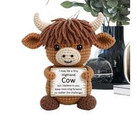 Handmade Crochet Animals With Positive Vibes Messages Funny Soft Cute
