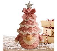 Handmade Crochet Christmas Kit - Gnome Yarn Crafting Set for Holiday Projects with Learning Function, Complete Supplies for Teens, Adults, Kids, Women, Girls, Seasonal Craft, Home Use