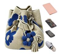 Handmade Crochet Flower Tote | Boho Stylish Handbag | Knit Floral Purse