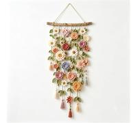 Handmade Crochet Flower Wall Decor,Boho Crochet Flower