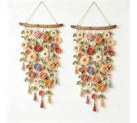Handmade Crochet Flower Wall Decor,Boho Crochet Flower
