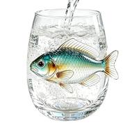 Handmade Marine Animal Glassware - 3D Sculpted Sea Creature Wine Glass |
