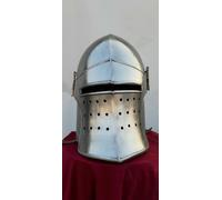 Handmade Medievale Acciaio Barbuta Casco Cavalieri Templari Crusader Armatura
