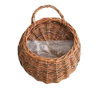 Handmade Natural Rattan Hangable Container - Wall Basket Decor | For Home Garden Wedding Kitchen Nursery Bedroom Living Room Plant Farmhouse Indoor