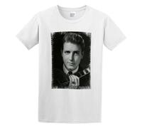 Handmade Noodles Eddie Cochran One in The City Casual Round Neck T Shirt White XL
