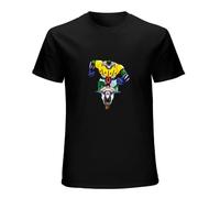 Handmade Noodles Jeeg Robot Steel Grid Vintage T Shirt Short Sleeve Funny Top Black XXL