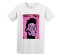 Handmade Noodles Morrissey Day of The Dead Casual Round Neck T Shirt White XL
