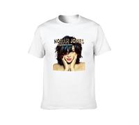 Handmade Noodles Norah Jones Little Broken Hearts Casual Round Neck T Shirt White XXL