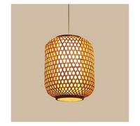 Handmade Pendant for Island, Living Dining Room Chandelier Over Kitchen Sink Industrial Wicker Light Fixture E27 Compatible(30 * 38cm)
