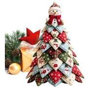 Handmade Quilted Snowman Christmas Tree Indoor Holiday Ornament