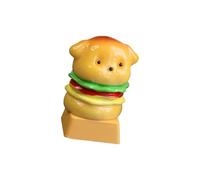 Handmade: Resina Dog Burger Keycap Compatibile con la maggior parte delle tastiere meccaniche per personalizzare la decorazione del desktop Keycap in resina
