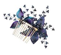 Handmade Retro Floral Hair Comb - Elegant Side Styling & Makeup Accessory