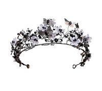 Handmade Rhinestone Butterfly Tiara - European Style Bridal Crown Headband