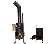 Handmade Rustic Charm Mini Decorative Stove, Vintage Pot Belly Wood Cook Stoves, Miniature Stove Heater with Chimney for Tabletop Display, Rustic Cabin Accessories for Small Room Project