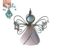 Handmade Sea Glass Ornament, Hand Silver Wire Wrapped Christmas Sea Glass Decor, Unique Beach Inspired Pendant Decor for Home for Ocean Lovers