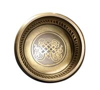 Handmade Tibetan Singing Bowl Meditation Sound, Yoga Therapy Ornament for Healing Prayer Equilibrio Emotivo(12.5cm)
