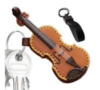 Handmade Violin Keychain, Keyring Jewelry, Decorative Violin Pendant, Classic Music Keychain, for Music Enthusiasts, Vintage Music Accessories, Personalized Violin Keyring, Collector's