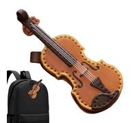 Handmade Violin Keychain | Stylish Keychain for Music | Musical Keyring, Violin Lover Keychain, Keychain Jewelry, Classic Leather Keyring, Decorative Bag Pendant, Elegant Violin Keychain