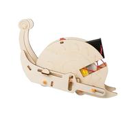 Handon Skill Development Set divertente modello elettrico lumaca in legno mestiere per migliorare la messa a fuoco e l'educazione fisica Bambini Artigianato Modello educativo