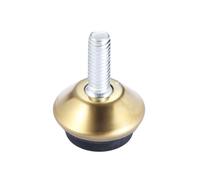 HANDOPCY Dotazione Piedini regolabili 4 pezzi piedini livellatori for mobili in metallo regolabili M6*15mm vite filettata for base macchina tavolo sedia armadio(Gold)