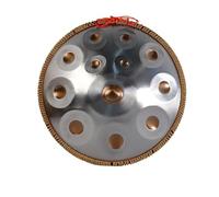 Handpan 22 Pollici - Set Di Batteria Handpan, Re Minore 9/10/12 Note Strumenti Percussione Mano Acciaio, Per Strumenti Percussione Riunioni Famiglia Leducazione Musicale(B,10 notes)