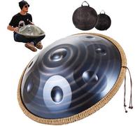 Handpan A 9 Note In Re Minore, Strumento A Tamburo Handpan, Strumento Handpan Per Principianti Da 22 Pollici Per La Guarigione Del Suono, Meditazione Personale, Yoga(Dark,432HZ)