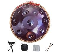 Handpan armonico Drum Hand Pan 9 10 12 14 Note Strumento a percussione Professionale Handpan in Acciaio con Borsa da Viaggio Decorazione in Corda e Mazze per Meditazione Yoga Zen