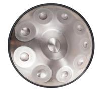 Handpan Armonico Drum Per Adulti Strumento A Tamburo Handpan 432HZ/440HZ Tamburo Hand Pan D Minore Handpan Steel Drums Strumento Professionale Per Esibizioni Professionali(Silver,10 Notes (440Hz))