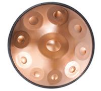 Handpan Armonico Drum Per Adulti Strumento A Tamburo Handpan 432HZ/440HZ Tamburo Hand Pan D Minore Handpan Steel Drums Strumento Professionale Per Esibizioni Professionali(Gold,10 Notes (432Hz))