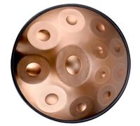 Handpan Armonico Drum Per Adulti Strumento A Tamburo Handpan 432HZ/440HZ Tamburo Hand Pan D Minore Handpan Steel Drums Strumento Professionale Per Esibizioni Professionali(Gold,12 Notes (432Hz))