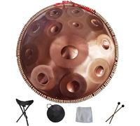 Handpan Armonico Per Tamburo, 14 Note, Handpan In Acciaio Per Strumento a Percussione Professionale, Con Borsa Per Handpan, Treppiede Per Batteria E Mazzuolo, Per Meditazione Yoga Zen
