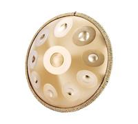 Handpan - Batteria da 55,9 cm, 440 Hz, 10 note, tamburo manuale in acciaio di alta qualità, include custodia per il trasporto, bacchette, involucri a spirale, guida di istruzioni (lingua italiana non