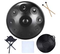 Handpan Da 22 Pollici In D Minori 10 Notes Drum A Mano In Acciaio Con Tamburo In Acciaio A Mano A Mano A Mano Morbida Tamburo In Acciaio (22"(56 Cm), D Note 10 Notes (D3 A BB C D E F G A)