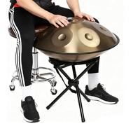 Handpan Drum, 440Hz Strumento Steel Tamburo Con Borsa Morbida, 56cm 9/10/12 Note Strumento A Percussione Per La Guarigione Sonora(Blu,10)